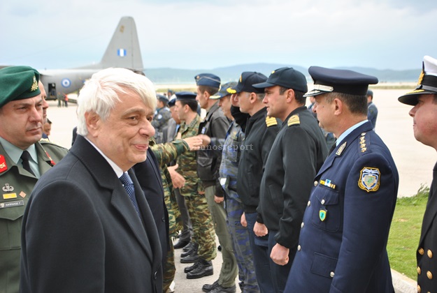 image Αφίχθη ο Πρόεδρος  Δημοκρατίας Προκόπης Παυλόπουλος στην Λήμνο (φωτο + βίντεο)