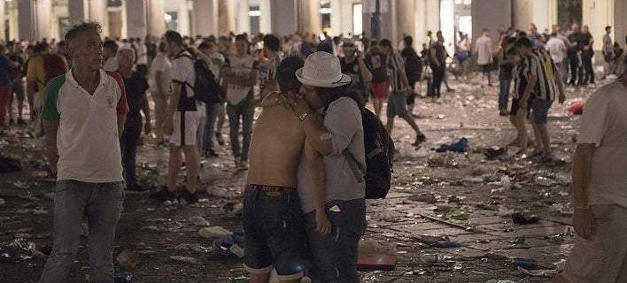 image H στιγμή του πανικού στο Τορίνο -Ποδοπατήθηκαν 1.000 οπαδοί της Γιουβέντους [βίντεο]