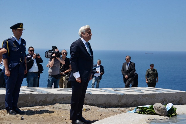 image Ο Πρόεδρος της Δημοκρατίας Προκόπης Παυλόπουλος στον Άγιο Ευστράτιο (φωτο)