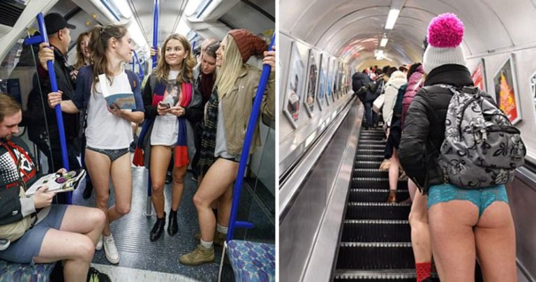 image «Ημέρα χωρίς παντελόνι» στο μετρό του Λονδίνου και φέτος