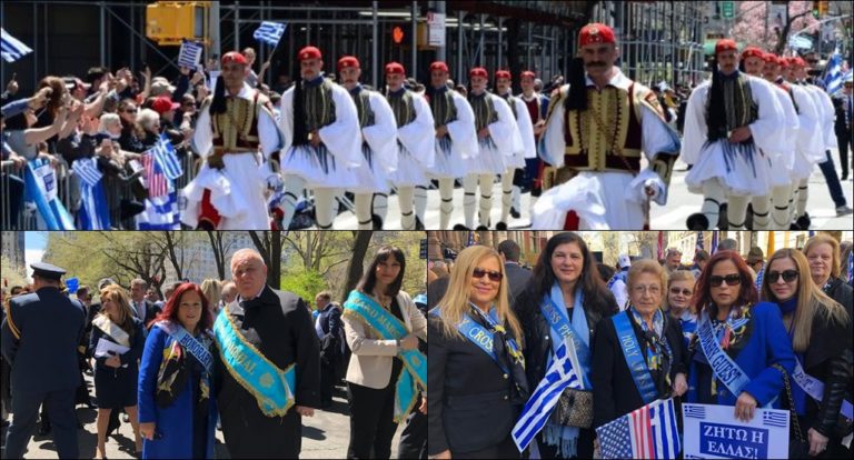 image «Πλημμύρισε» Ελλάδα η 5η Λεωφόρος του Μανχάταν. Mπούμπουρας –  Ελένη Ψαρρά έδωσαν το δικό τους ηχυρό μήνύμα (φωτο)