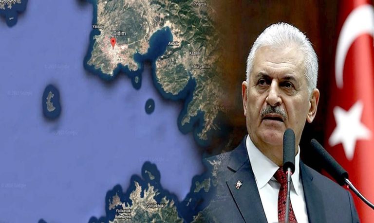 image Τουρκική γκάφα: Σε άλλα νησιά αναφερόταν ο Τούρκος πρωθυπουργός Μ. Γιλντιρίμ (φωτό)