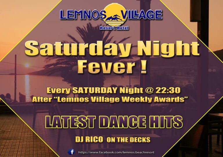 image Σήμερα Σάββατο και κάθε Σάββατο “Night Fever” στο Lemnos Village Beach Resort!