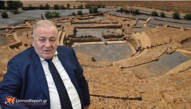 image Τα «χώσε» ο Μπούμπουρας στην Εφορεία Αρχαιοτήτων Λέσβου για το Αρχαίο Θεάτρου της Ηφαιστίας