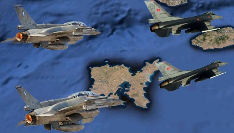 image Τούρκικο Οπλισμένο ζεύγος Μαχητικών F16… Μπήκε Λήμνο…Λέσβο και έφτασε μέχρι & Ρόδο