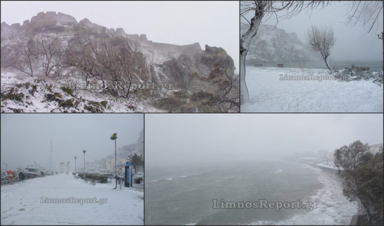 image Η #Ωκεανίς “χτυπά” και την Λήμνο – Εκπληκτικές εικόνες από την χιονοθύελλα (Βίντεο-φωτο)