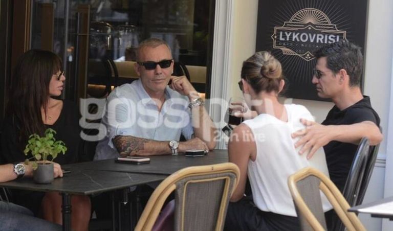 image Ρουβάς-Ρόκκος: Ο καφές με τα «κορίτσια» τους και τα πεταχτά φιλιά του Στέλιου στην Κάτια!