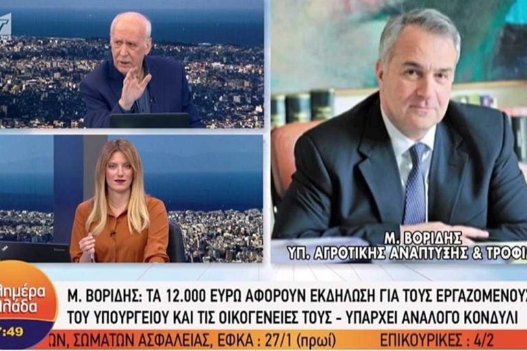 image Βορίδης Βασιλόπιτα 12.000 ευρώ: «Κοινωνικός αυτοματισμός – Δηλαδή, θα πάρουν ΕΚΑΣ αν δεν κόψουμε την πίτα;» (βιντεο)