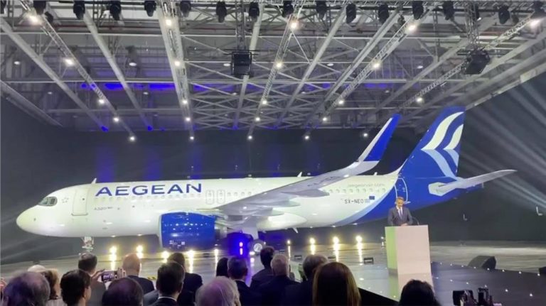 image Αυτό είναι το νέο Airbus A320neo της Aegean Airlines (βίντεο)