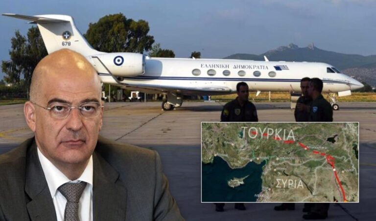 image Φτηνή τουρκική πρόκληση: Κράτησαν 20 λεπτά στον αέρα τον Νίκο Δένδια