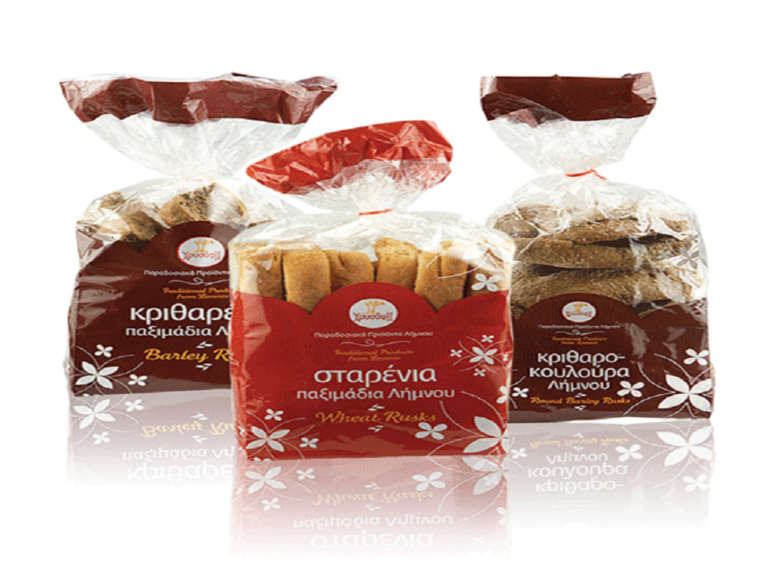 image Εξαιρετικής ποιότητας σταρένια και κριθαρένια παξιμάδια Λήμνου  ΧΡΥΣΑΦΗ.