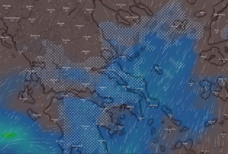 image Live η πορεία της κακοκαιρίας «Μήδεια» στην Ελλάδα -Πού χιονίζει