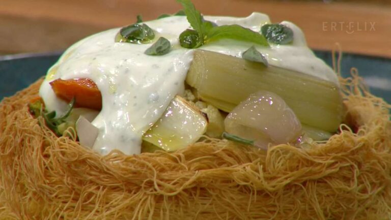 image Έχετε δοκιμάσει “Καλαθάκι” κανταΐφι με ψητά λαχανικά και κρέμα από Καλαθάκι Λήμνου; (βίντεο)