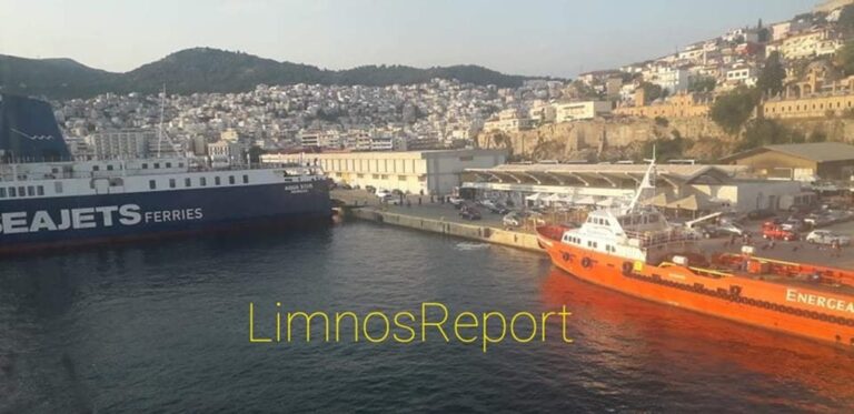 image Με τρεις νταλίκες το Τάλως και δέκα  νταλίκες το  Blue Star Chios ταξιδεύουν για Λήμνο.