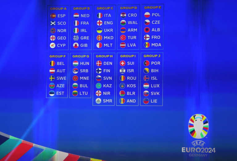 image Euro 2024: Δύσκολη κλήρωση για την Εθνική Ελλάδας – Με Γαλλία, Ολλανδία, Ιρλανδία και Γιβραλτάρ.