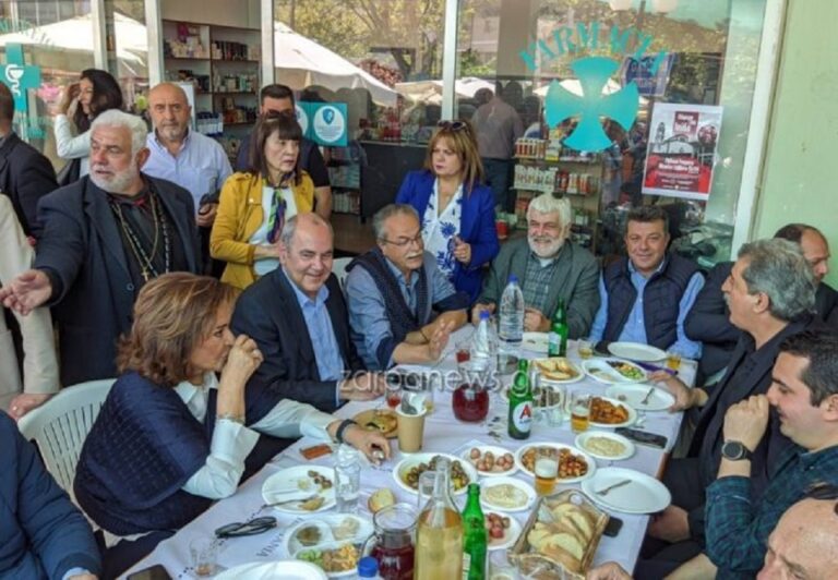 image Ντόρα και Πολάκης στο ίδιο τραπέζι στα Χανιά | Photos.