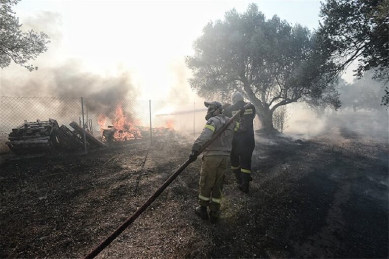 image Live εικόνα : Καίγονται σπίτια – Μεγάλη αναζωπύρωση της φωτιάς σε Σαρωνίδα, πυρκαγιά στα Δερβενοχώρια, μάχη με τις φλόγες στο Λουτράκι