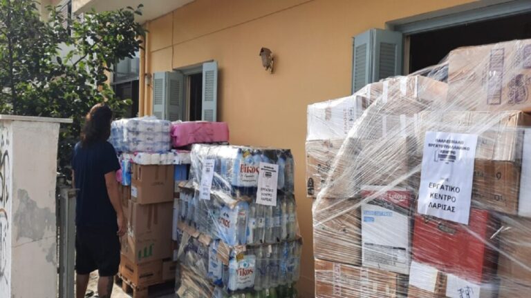 image Λέσβος: Αποστολή ειδών πρώτης ανάγκης για τους πλημμυροπαθείς από το Εργατικό Κέντρο