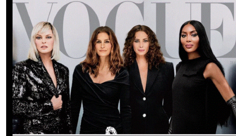 image Λονδίνο: Τα τοπ μόντελ Κρόφορντ, Τέρλινγκτον, Εβαντζελίστα και Κάμπελ ξανά μαζί στην πασαρέλα -(Vid)