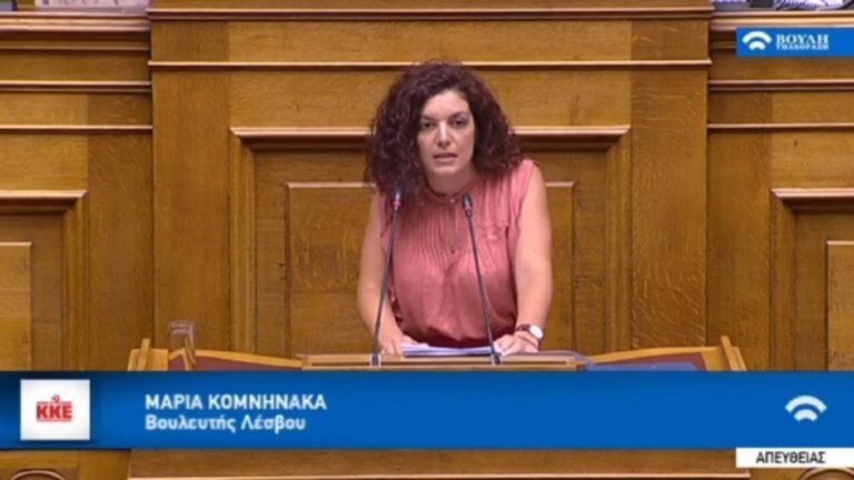 image H Μαρία Κομνηνάκα κατέθεσε αναφορά στην βουλή για τα προβλήματα των αγροτών της Λήμνου
