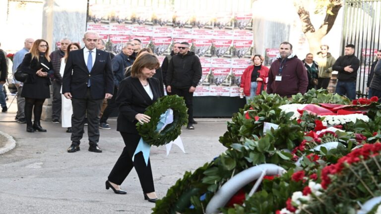 image Κ. Σακελλαροπούλου: Ολοζώντανη και διδακτική η μνήμη του Πολυτεχνείου