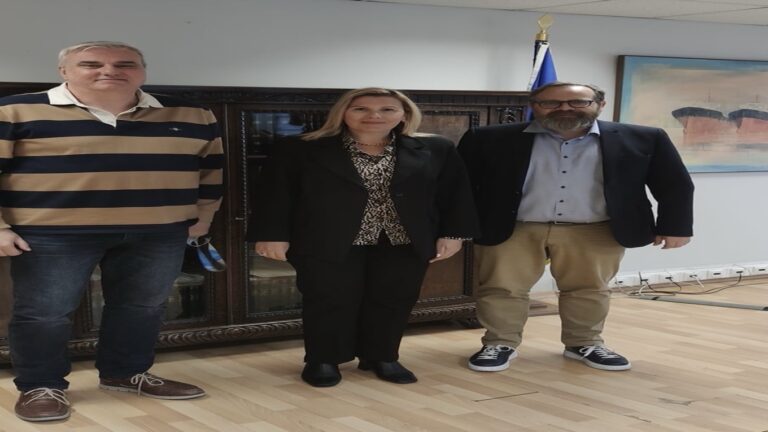 image Η Δήμαρχος Λήμνου  Ελεονώρα Γεώργα στο Υπουργείο Ναυτιλίας και Νησιωτικής Πολιτικής για το ακτοπλοϊκό.