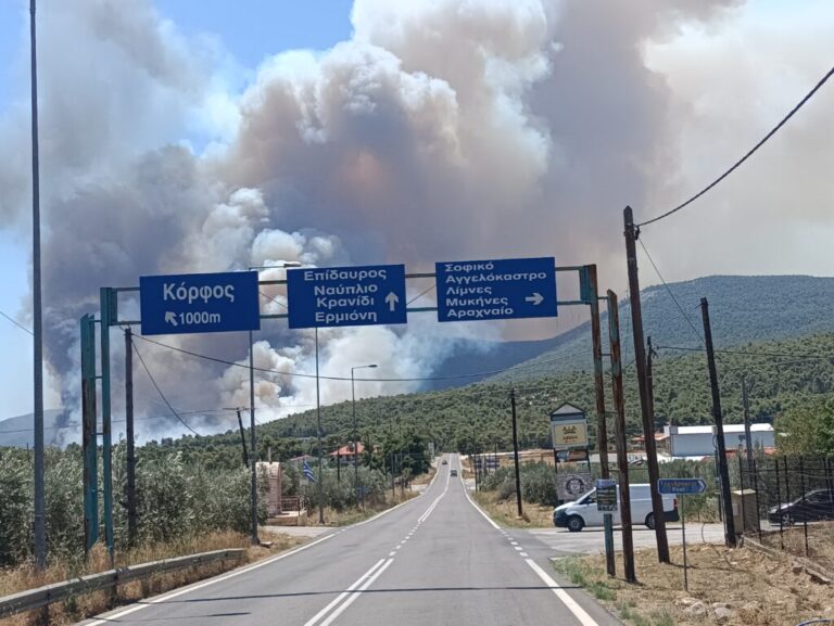 image Φωτιά στο Σοφικό: Βελτιωμένη η εικόνα στο πύρινο μέτωπο – Επιχειρούν 22 εναέρια μέσα
