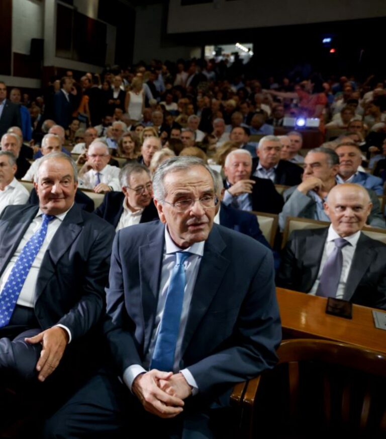 image Ολομέτωπη επίθεση Σαμαρά στην  κυβέρνηση. Παρόντες Μουτζούρης, Αθανασίου.