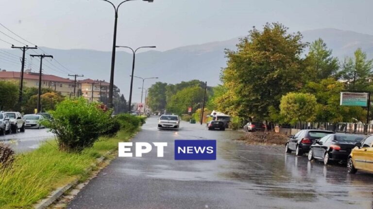 image Γιάννενα: Πλημμύρισαν οι δρόμοι από το ξαφνικό μπουρίνι (βίντεο)