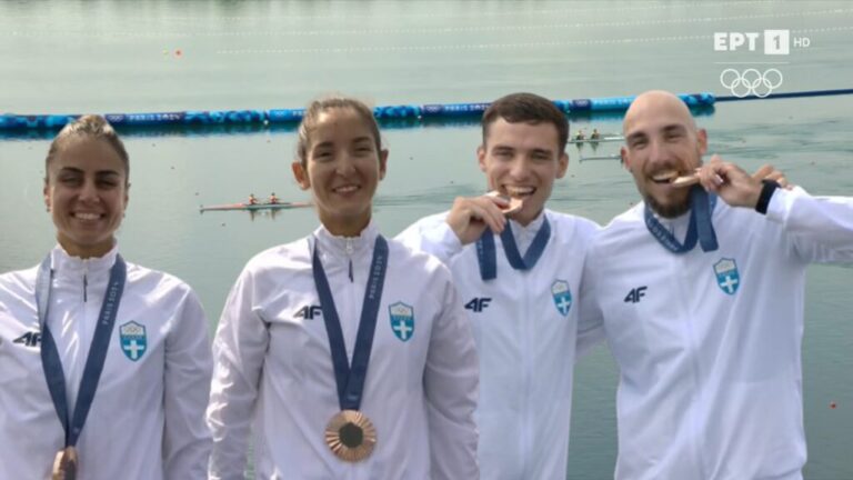 image Ολυμπιακοί Αγώνες 2024: «Χάλκινες» Ζωή Φίτσιου και Μιλένα Κοντού στην κωπηλασία