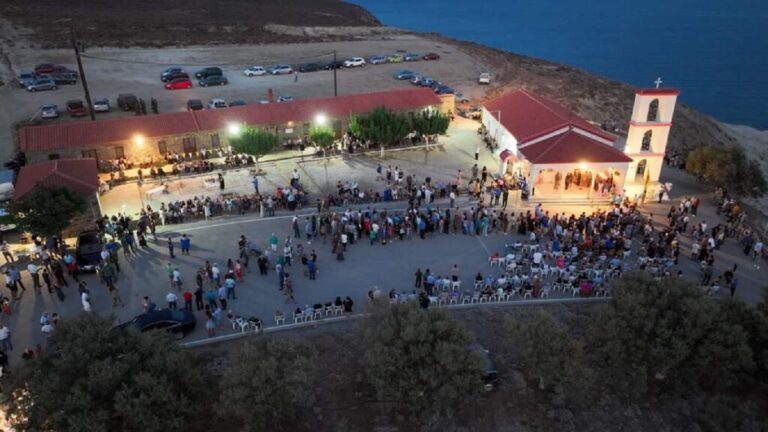 image Petridestravel Carrental Limnos:Εσπερινός στον Άγιο Σώζο στη Φισίνη.