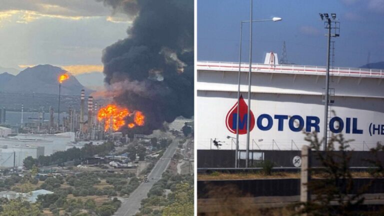 image Φωτιά στις εγκαταστάσεις της Motor Oil στους Αγίους Θεοδώρους – «112» για απομάκρυνση από την περιοχή