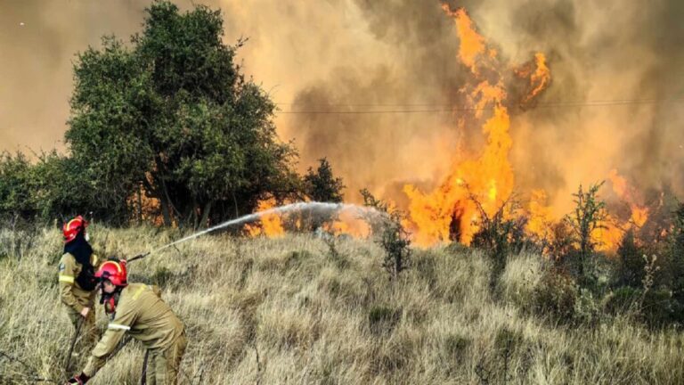 image Τελευταία εξέλιξη : Υπό έλεγχο η φωτιά στη Βρίσα