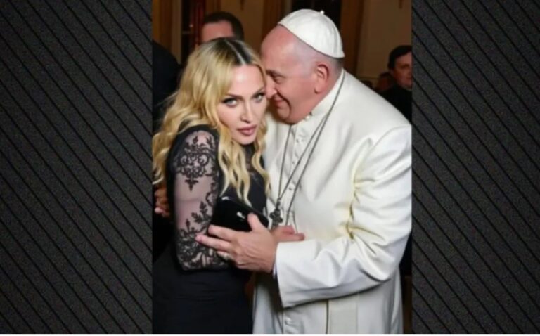 image Για μια ακόμα φορά, η Μαντόνα προκάλεσε αντιδράσεις. Ανέβασε φώτο με ΑΙ με τον Πάπα!