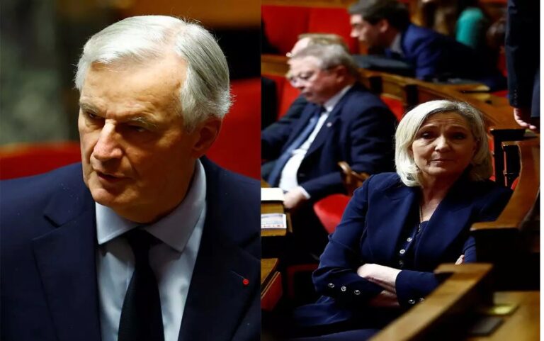 image Γαλλία: Ένα βήμα πριν την κατάρρευση η κυβέρνηση Μπαρνιέ – Πρόταση μομφής από Μελανσόν αγκαζέ με Λε Πεν