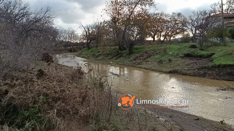 image «“Χείμαρρος Χανδριάς, Λήμνου”: Με 3,50 εκατομμύρια κυβικά μέτρα (τόνους) νερού, περίπου, “χτύπησε” τις περιοχές των οικισμών “Κοντιάς/Τσιμάνδρια”, η κακοκαιρία “Bora” (~242,40 mm βροχής)».