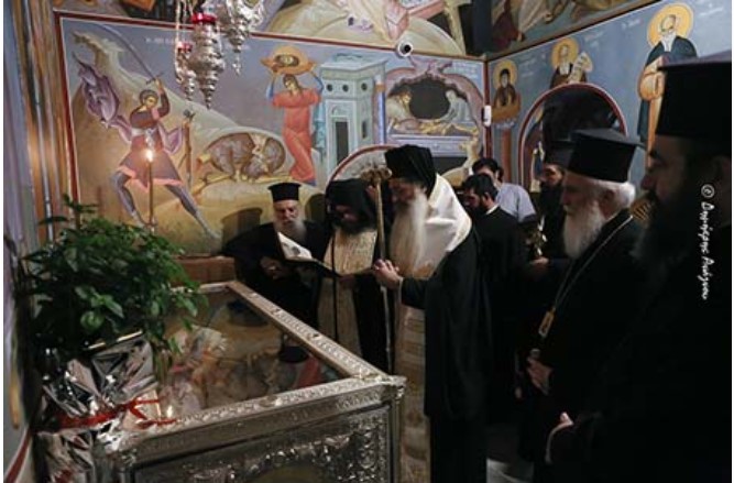 image Στην  Ιερά Μονή  Αγάθωνος στην  Φθιώτιδα ο Σεβασμιωτάτος  Μητροπολίτης  Λήμνου και Αγ. Ευστρατίου κ. Ιεροθέος.