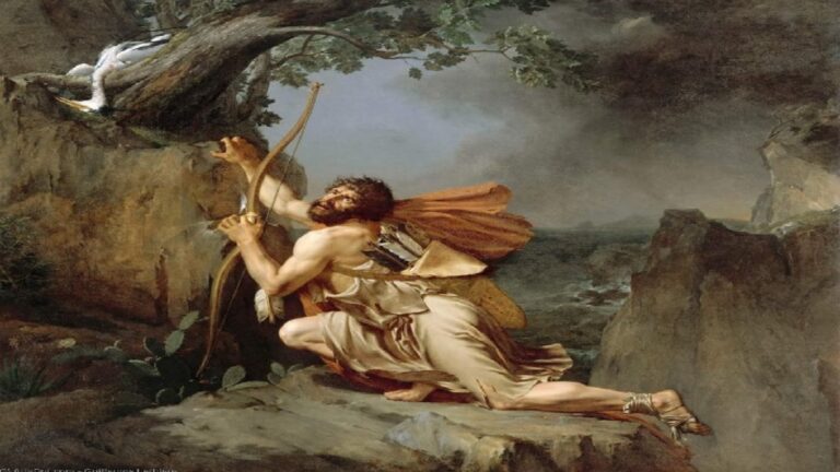 image Ο Φιλοκτήτης στο νησί της Λήμνου, (1798) φιλοξενείται στο Λούβρο.