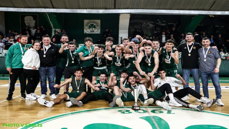 image Πρωταθλήτης ΕΣΚΑ  παίδων 2024-25 με τον Παναθηναϊκό ο Παύλος Δρακόπουλος.