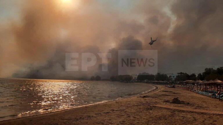 image Χίος: Δύο μέτωπα της φωτιάς στο Λιθί
