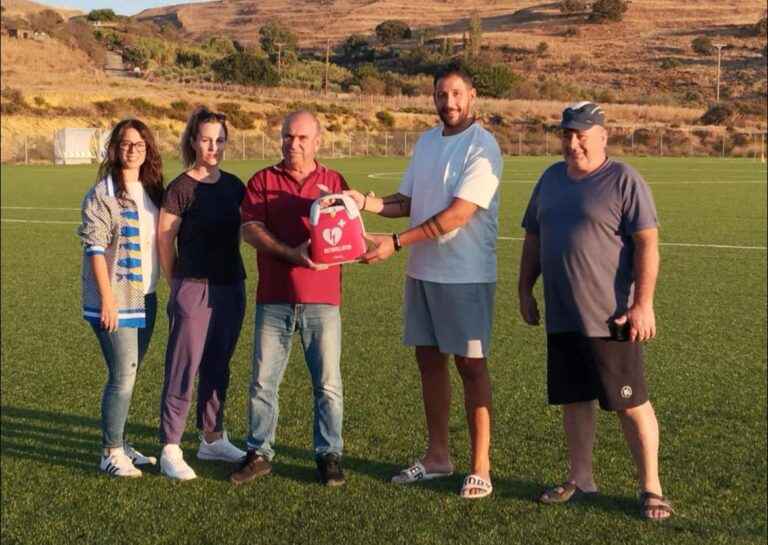 image Απινιδωτής στο γήπεδο Μούδρου – Μια σημαντική πρωτοβουλία του Δήμου Λήμνου