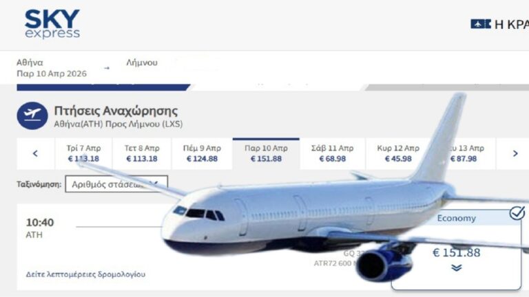 image «Black Friday»… μόνο στο όνομα: Ακρίβεια–φωτιά στα αεροπορικά εισιτήρια για το Πάσχα προς Λήμνο