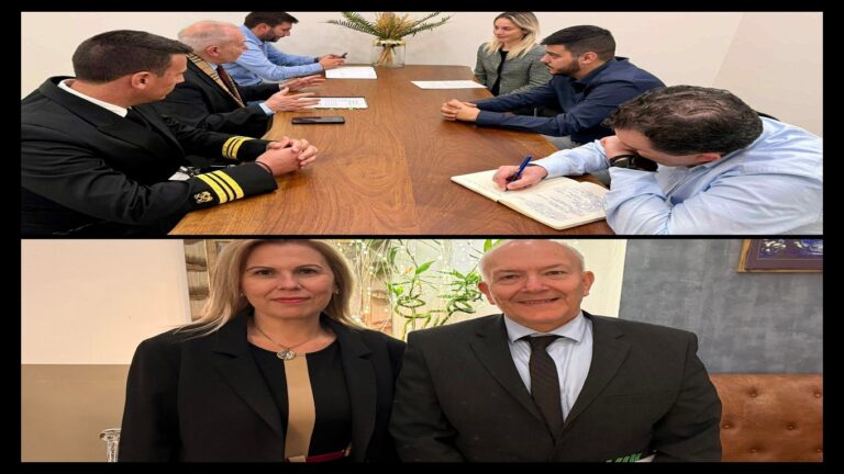 image Συναντήσεις του Υπουργού Γκίκα με τον Έπαρχο και τη Δήμαρχο Λήμνου