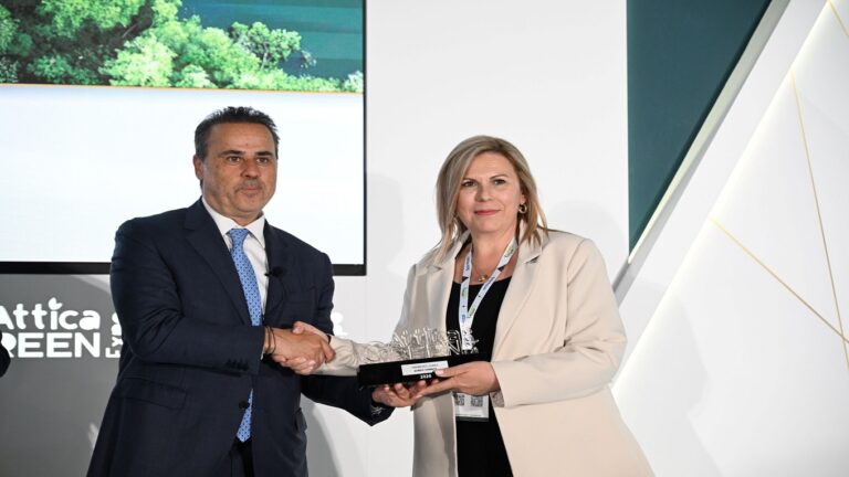 image «Πρότυπο νησιωτικού Δήμου που συνδέει την ανάπτυξη με την περιβαλλοντική ευθύνη» Βράβευση του Δήμου Λήμνου στην Attica Green Expo